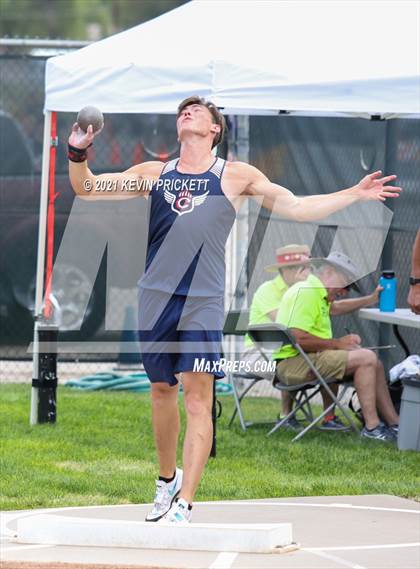 Thumbnail 3 in CHSAA Track & Field 5A Championships (Boys Shot Put) photogallery.