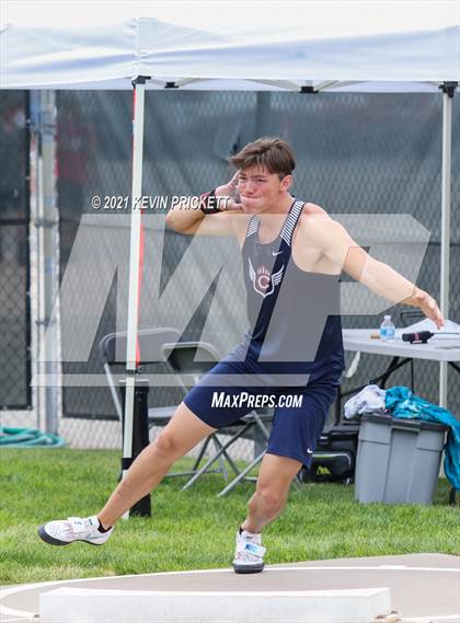 Thumbnail 3 in CHSAA Track & Field 5A Championships (Boys Shot Put) photogallery.