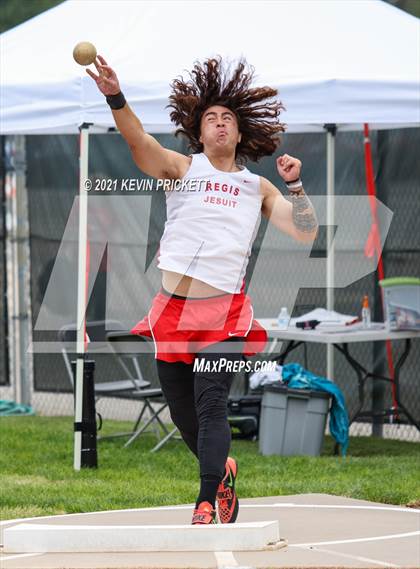 Thumbnail 2 in CHSAA Track & Field 5A Championships (Boys Shot Put) photogallery.