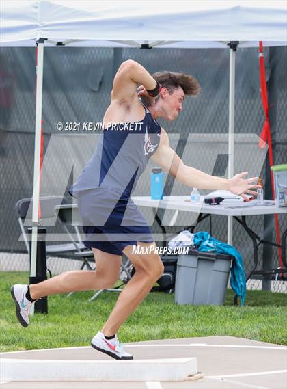 Thumbnail 2 in CHSAA Track & Field 5A Championships (Boys Shot Put) photogallery.