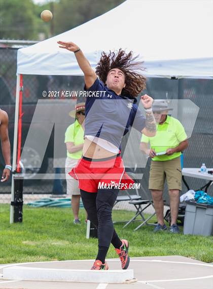 Thumbnail 2 in CHSAA Track & Field 5A Championships (Boys Shot Put) photogallery.