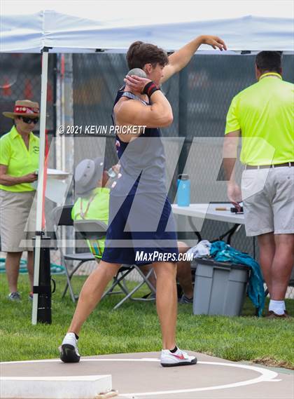 Thumbnail 2 in CHSAA Track & Field 5A Championships (Boys Shot Put) photogallery.