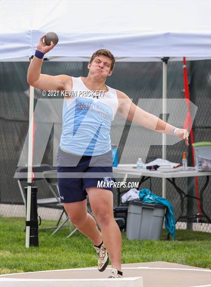 Thumbnail 1 in CHSAA Track & Field 5A Championships (Boys Shot Put) photogallery.
