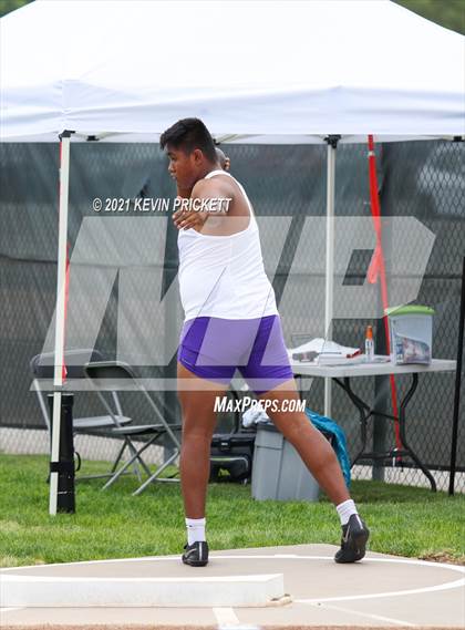 Thumbnail 2 in CHSAA Track & Field 5A Championships (Boys Shot Put) photogallery.