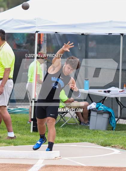 Thumbnail 2 in CHSAA Track & Field 5A Championships (Boys Shot Put) photogallery.