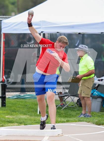 Thumbnail 1 in CHSAA Track & Field 5A Championships (Boys Shot Put) photogallery.