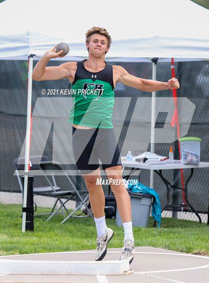Thumbnail 2 in CHSAA Track & Field 5A Championships (Boys Shot Put) photogallery.