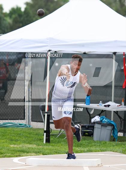 Thumbnail 1 in CHSAA Track & Field 5A Championships (Boys Shot Put) photogallery.
