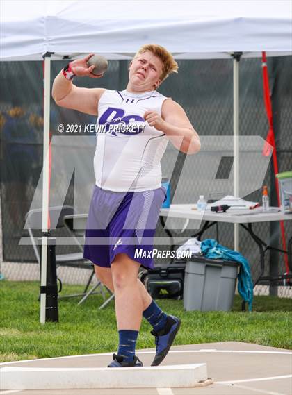 Thumbnail 3 in CHSAA Track & Field 5A Championships (Boys Shot Put) photogallery.