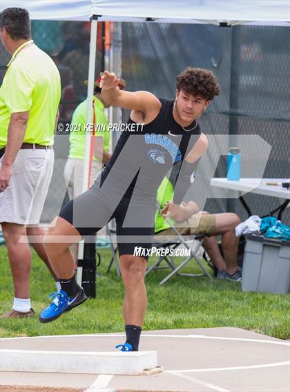 Thumbnail 1 in CHSAA Track & Field 5A Championships (Boys Shot Put) photogallery.
