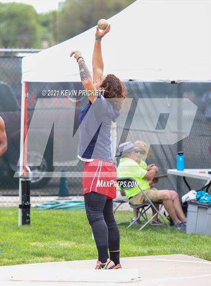 Thumbnail 2 in CHSAA Track & Field 5A Championships (Boys Shot Put) photogallery.