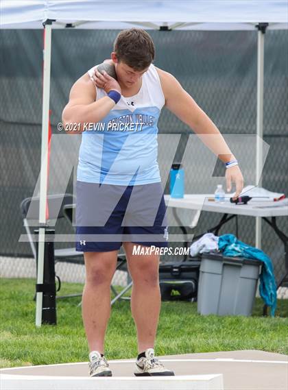 Thumbnail 3 in CHSAA Track & Field 5A Championships (Boys Shot Put) photogallery.