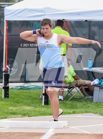 Thumbnail 1 in CHSAA Track & Field 5A Championships (Boys Shot Put) photogallery.