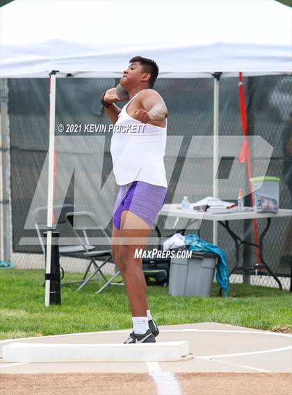 Thumbnail 2 in CHSAA Track & Field 5A Championships (Boys Shot Put) photogallery.