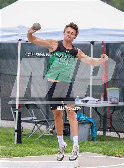 Thumbnail 2 in CHSAA Track & Field 5A Championships (Boys Shot Put) photogallery.