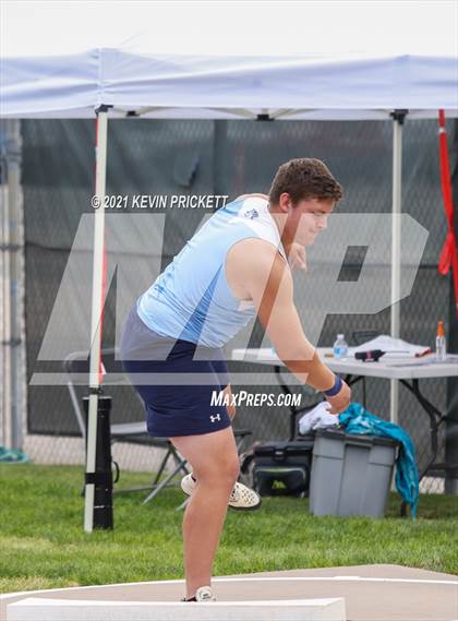 Thumbnail 2 in CHSAA Track & Field 5A Championships (Boys Shot Put) photogallery.