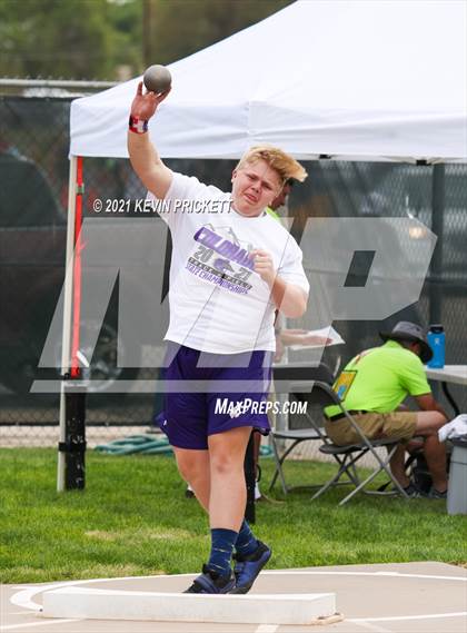 Thumbnail 1 in CHSAA Track & Field 5A Championships (Boys Shot Put) photogallery.