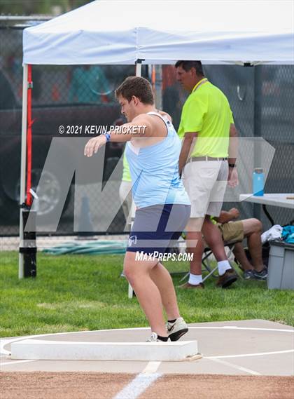 Thumbnail 3 in CHSAA Track & Field 5A Championships (Boys Shot Put) photogallery.