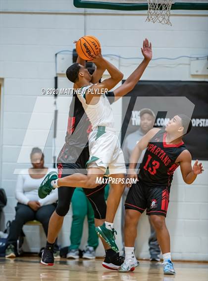 Thumbnail 2 in The Burlington School vs. Greenfield (Hoopstate MLK Classic - Kinston) photogallery.
