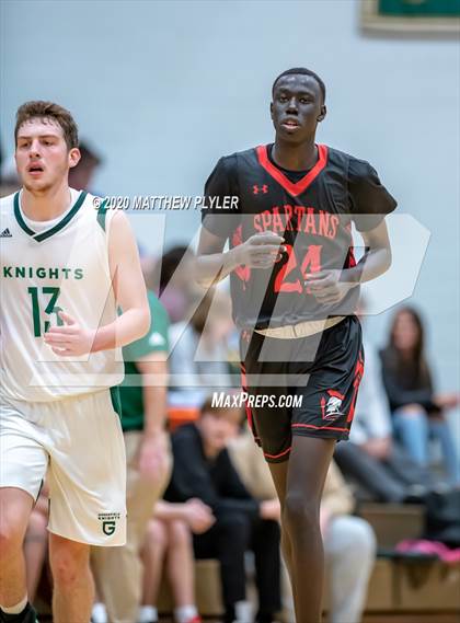 Thumbnail 1 in The Burlington School vs. Greenfield (Hoopstate MLK Classic - Kinston) photogallery.