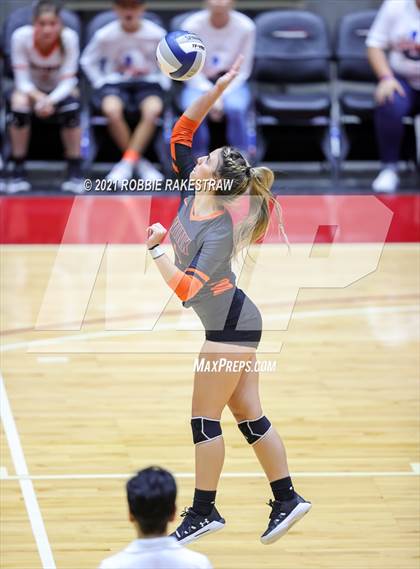 Thumbnail 2 in Wink vs. Thrall (UIL Volleyball 2A Semifinals) photogallery.