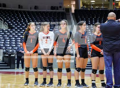 Thumbnail 2 in Wink vs. Thrall (UIL Volleyball 2A Semifinals) photogallery.
