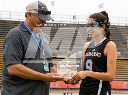 Thumbnail 1 in Charlotte Catholic vs. Cardinal Gibbons (NCHSAA 4A Final Awards) photogallery.