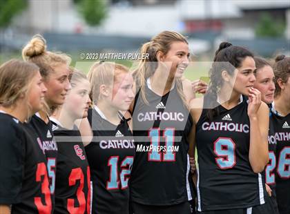 Thumbnail 3 in Charlotte Catholic vs. Cardinal Gibbons (NCHSAA 4A Final Awards) photogallery.