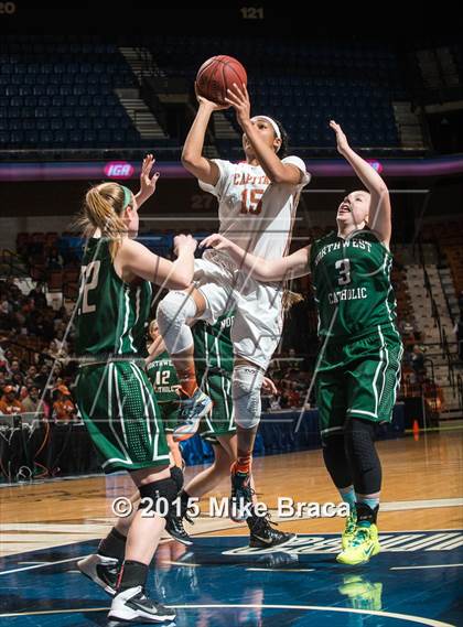 Thumbnail 2 in Northwest Catholic vs. Capital Prep (CIAC Class L Final) photogallery.