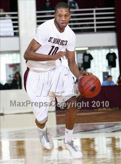 Thumbnail 1 in St. Benedict's Prep vs Bishop O'Connell (Hoophall Classic) photogallery.
