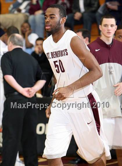 Thumbnail 1 in St. Benedict's Prep vs Bishop O'Connell (Hoophall Classic) photogallery.