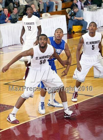Thumbnail 2 in St. Benedict's Prep vs Bishop O'Connell (Hoophall Classic) photogallery.