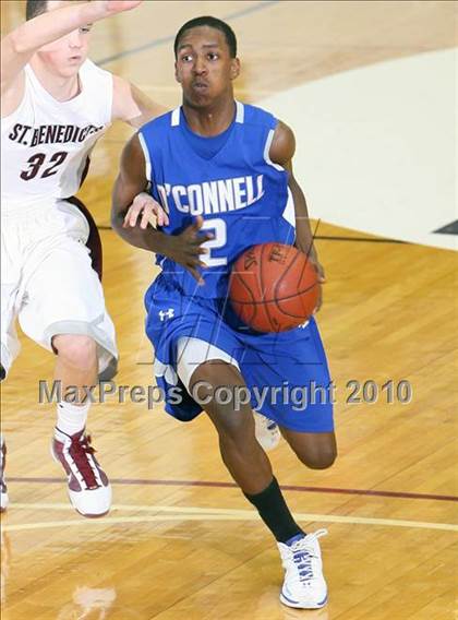 Thumbnail 2 in St. Benedict's Prep vs Bishop O'Connell (Hoophall Classic) photogallery.