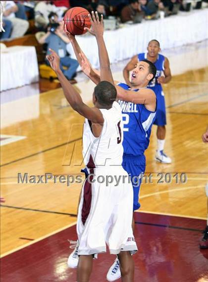 Thumbnail 1 in St. Benedict's Prep vs Bishop O'Connell (Hoophall Classic) photogallery.
