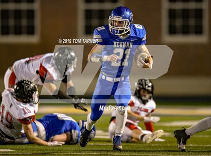 Thumbnail 3 in Newman Central Catholic vs. Gibson City-Melvin-Sibley (IHSA 2A 2nd Round Playoff) photogallery.