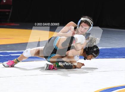 Thumbnail 2 in CIF State Girls Wrestling Championships (Consolation RD1) photogallery.