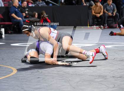 Thumbnail 3 in CIF State Girls Wrestling Championships (Consolation RD1) photogallery.