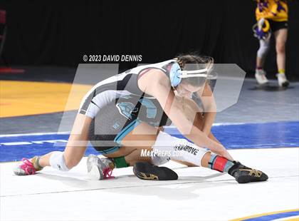 Thumbnail 3 in CIF State Girls Wrestling Championships (Consolation RD1) photogallery.