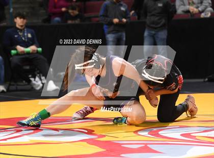 Thumbnail 3 in CIF State Girls Wrestling Championships (Consolation RD1) photogallery.