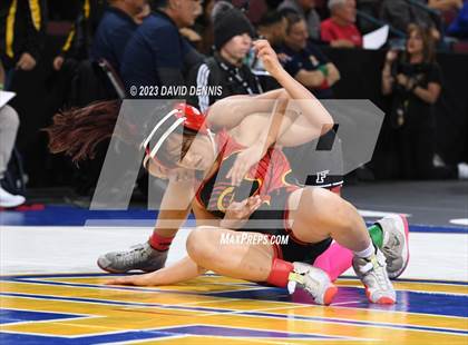 Thumbnail 2 in CIF State Girls Wrestling Championships (Consolation RD1) photogallery.