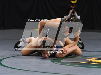 Thumbnail 3 in CIF State Girls Wrestling Championships (Consolation RD1) photogallery.