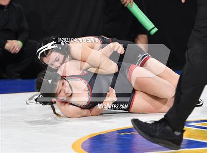 Thumbnail 2 in CIF State Girls Wrestling Championships (Consolation RD1) photogallery.