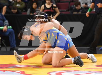 Thumbnail 1 in CIF State Girls Wrestling Championships (Consolation RD1) photogallery.