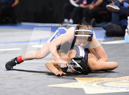 Thumbnail 2 in CIF State Girls Wrestling Championships (Consolation RD1) photogallery.