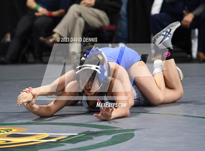Thumbnail 2 in CIF State Girls Wrestling Championships (Consolation RD1) photogallery.