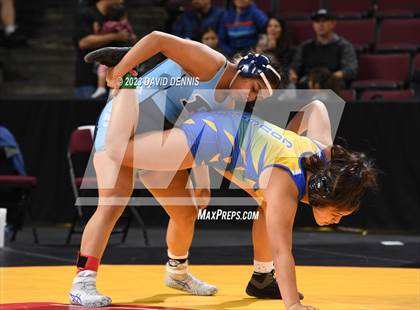 Thumbnail 2 in CIF State Girls Wrestling Championships (Consolation RD1) photogallery.
