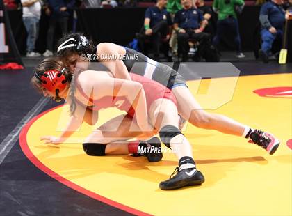 Thumbnail 3 in CIF State Girls Wrestling Championships (Consolation RD1) photogallery.
