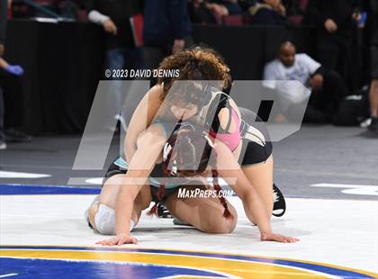 Thumbnail 2 in CIF State Girls Wrestling Championships (Consolation RD1) photogallery.