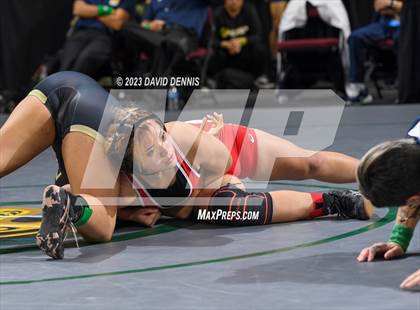 Thumbnail 1 in CIF State Girls Wrestling Championships (Consolation RD1) photogallery.