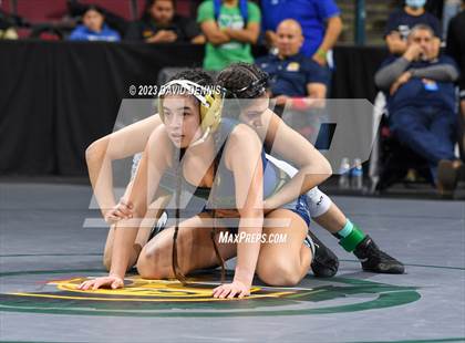Thumbnail 3 in CIF State Girls Wrestling Championships (Consolation RD1) photogallery.